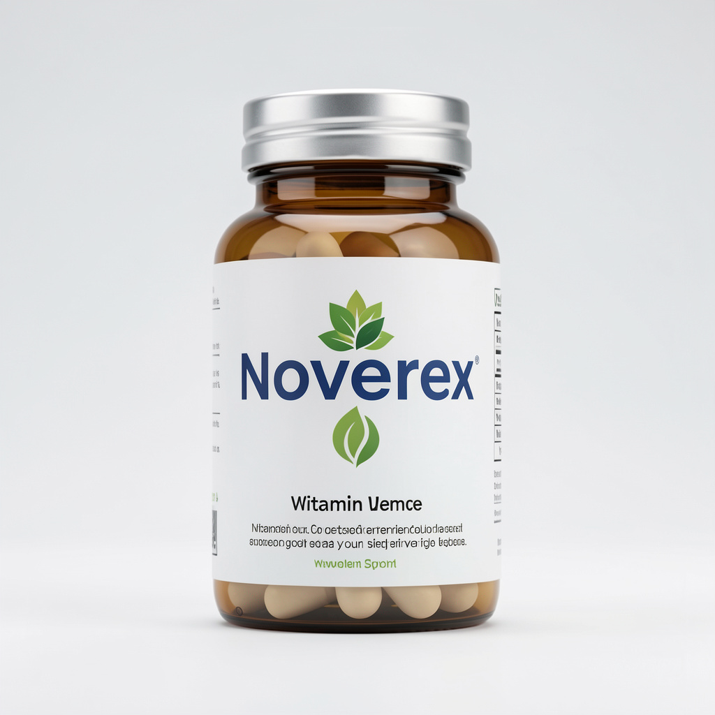 Noverex natural wellness complex bottle — daily tone and inner balance supplement